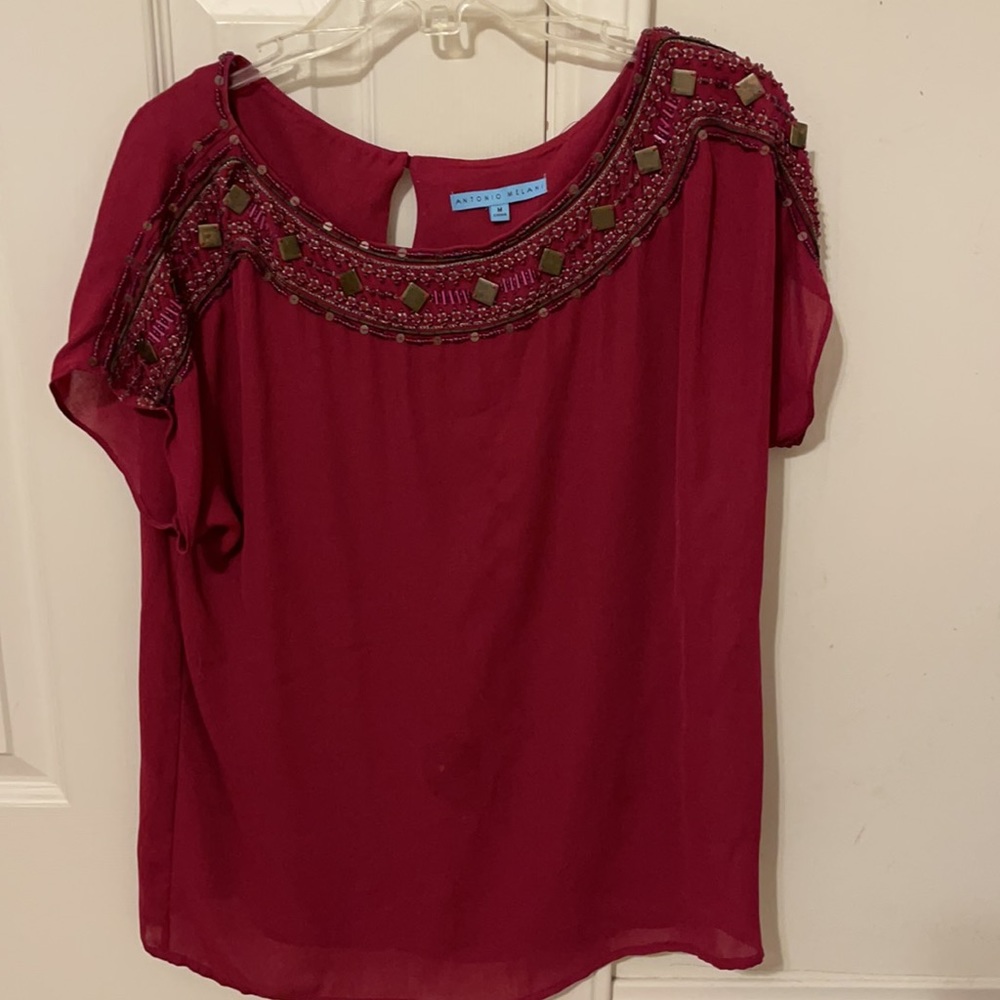 Brand: Antonio Melani Color: Wine/Burgundy Size: Medium